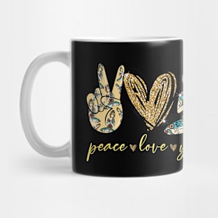 Funny Peace Love Yoga Mug